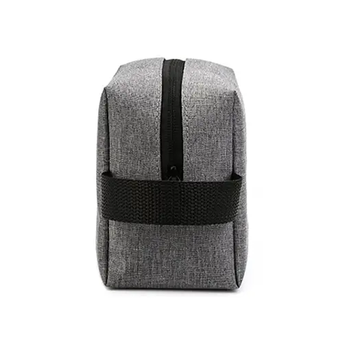 Bearky Mens Makeup Bag for Oxford Travel Cosmetic Pouch Toiletry Bag（Gray）